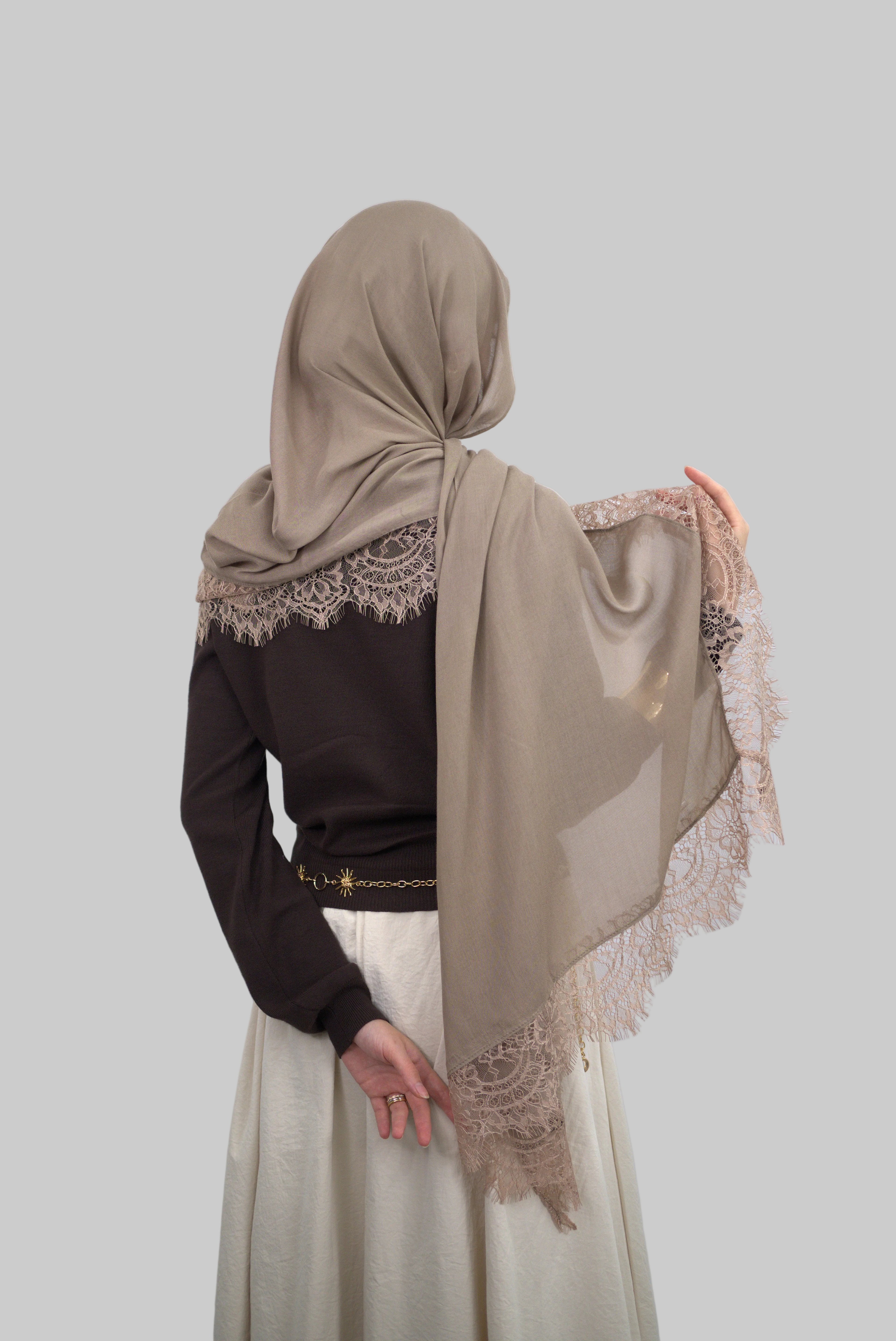 Beige Lace Modal