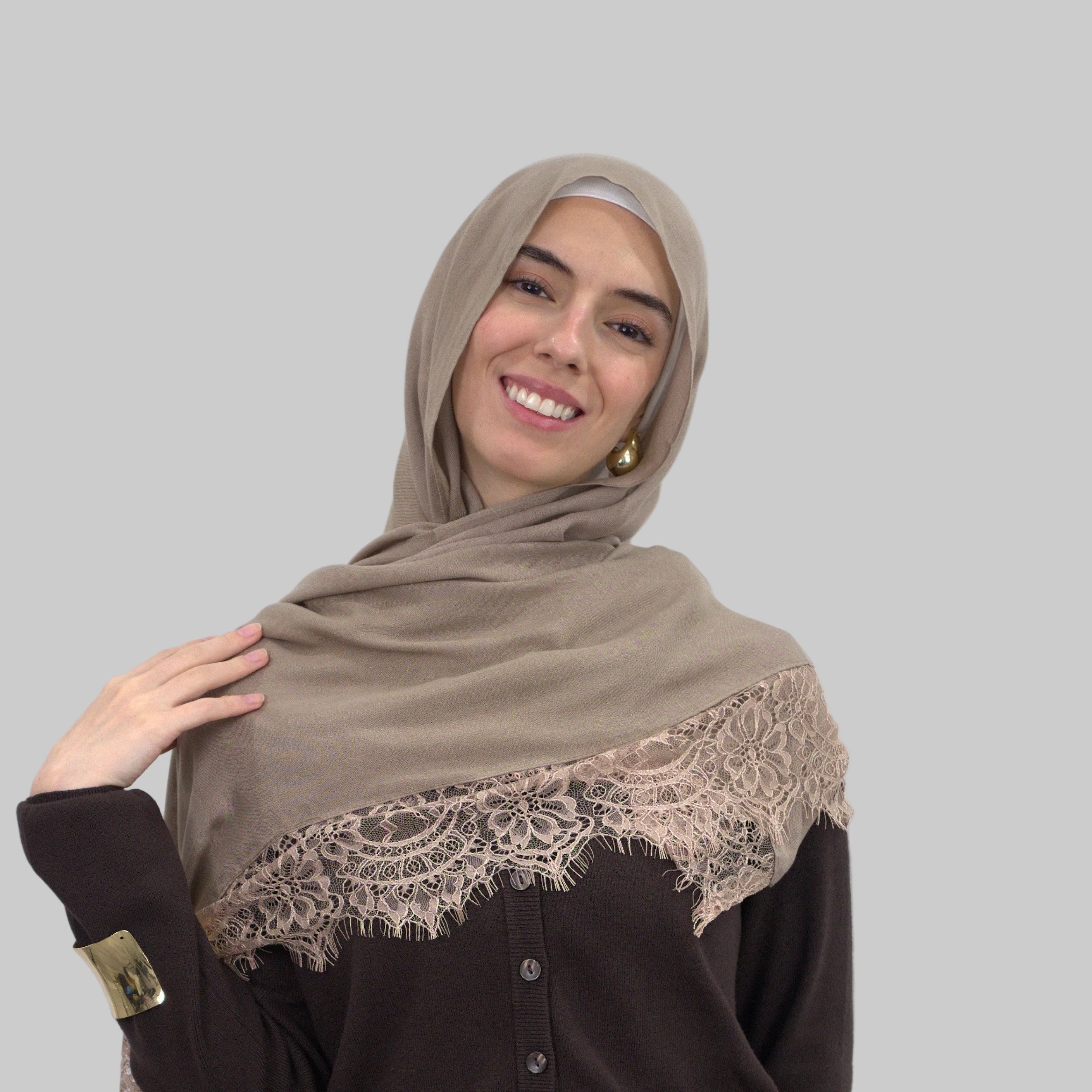 Beige Lace Modal