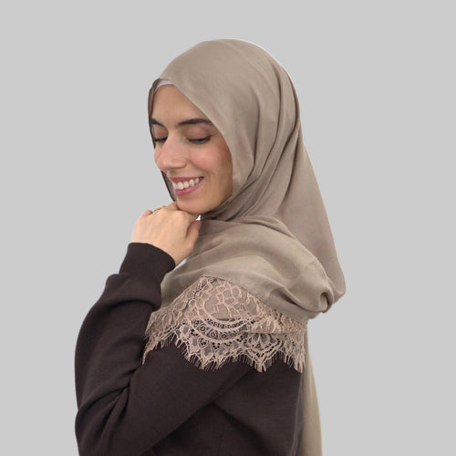 Beige Lace Modal