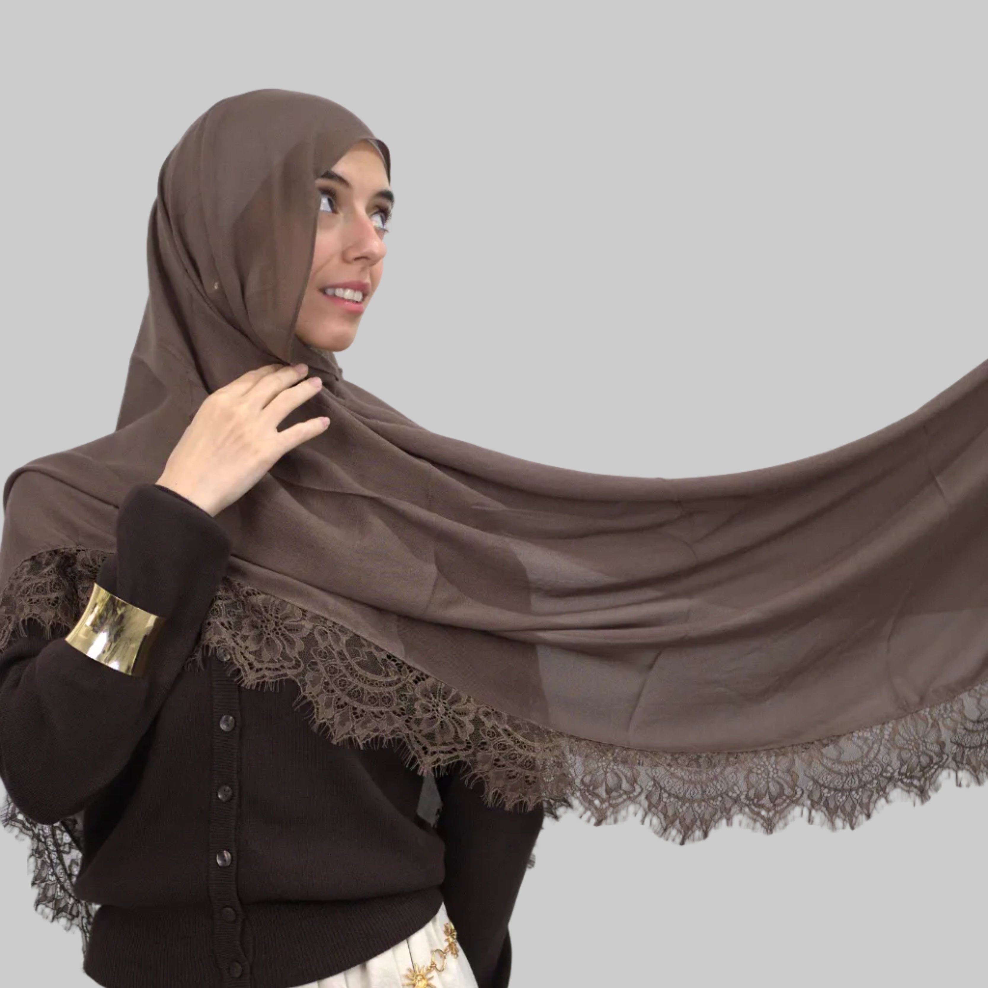 Brown Lace Modal