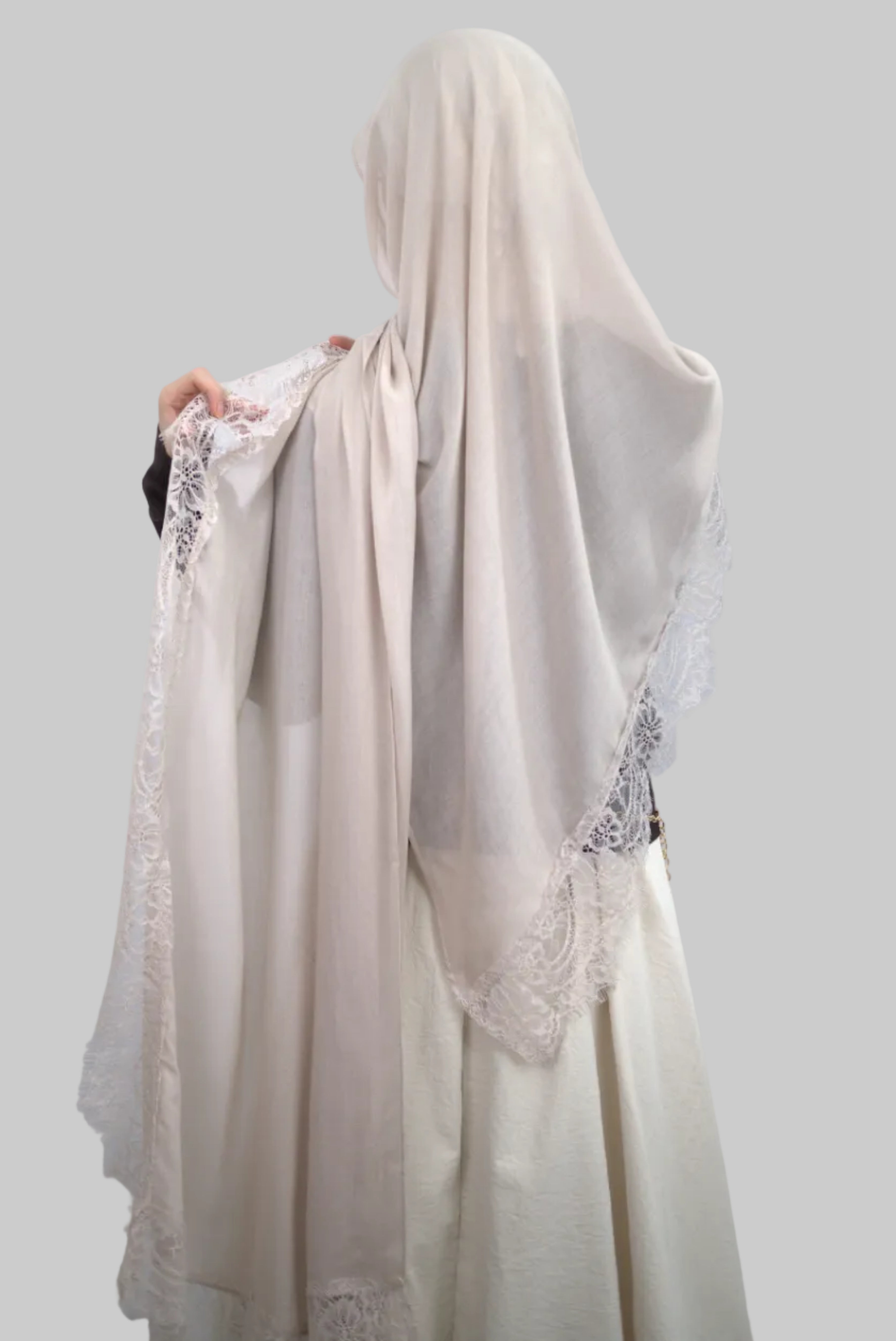 Cream Lace Modal